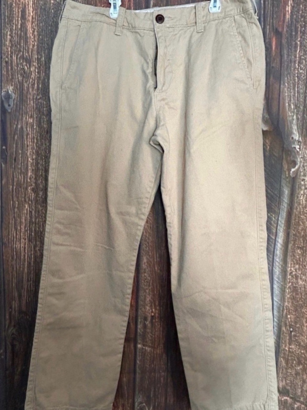 Hollister Men's Straight Leg Chino Pants Khaki 31x30